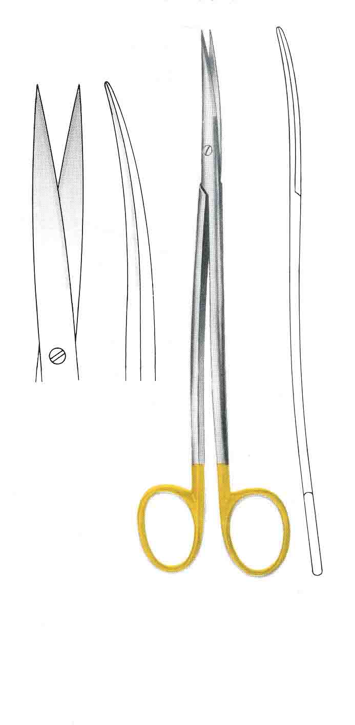 METZENBAUM ALTIN SAPLI MAKAS EĞRİ 20CM